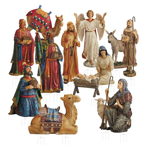 Outdoor nativity scene is the perfect decoration in Christmas season to remind the true meaning of Christmas. . Walmart outdoor christmas nativity sets